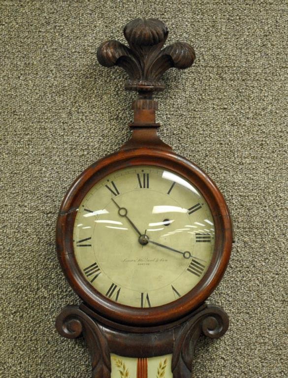 SIMON WILLARD LYREFORM FEDERAL BANJO CLOCK Lot 332