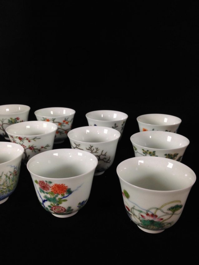 qing dynasty tea set