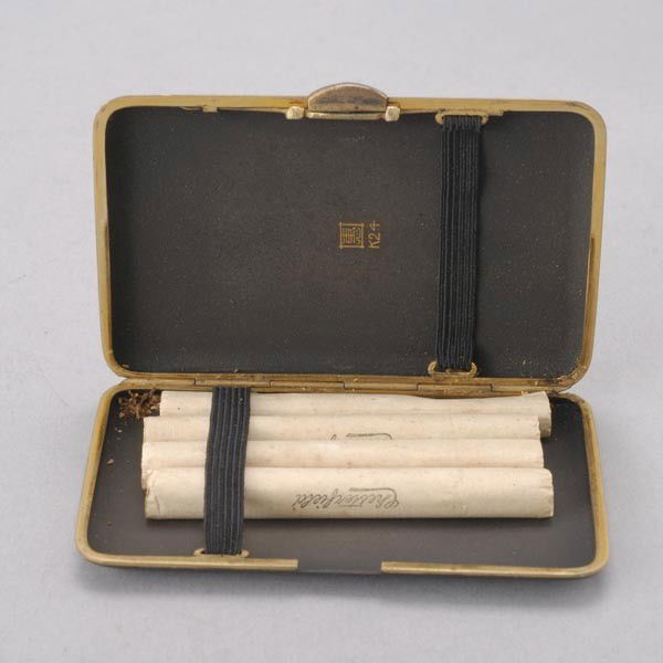 454: Japanese Damascene Cigarette Case & Match Case : Lot 454