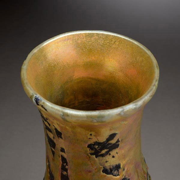 58 Tiffany Studios Lava Vase Lot 58