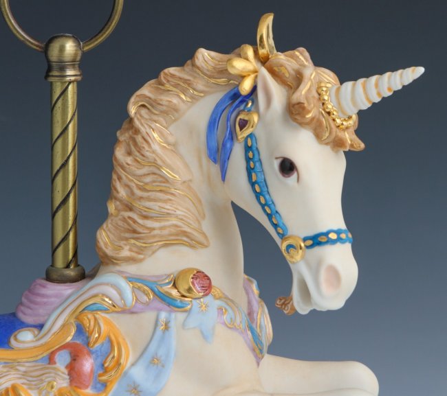 carousel unicorn soft toy