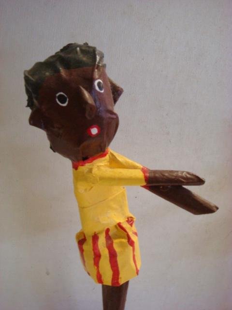 folk art paper mache figures