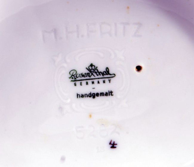 64 Rosenthal German Porcelain Bird; Blue Heron Lot 64