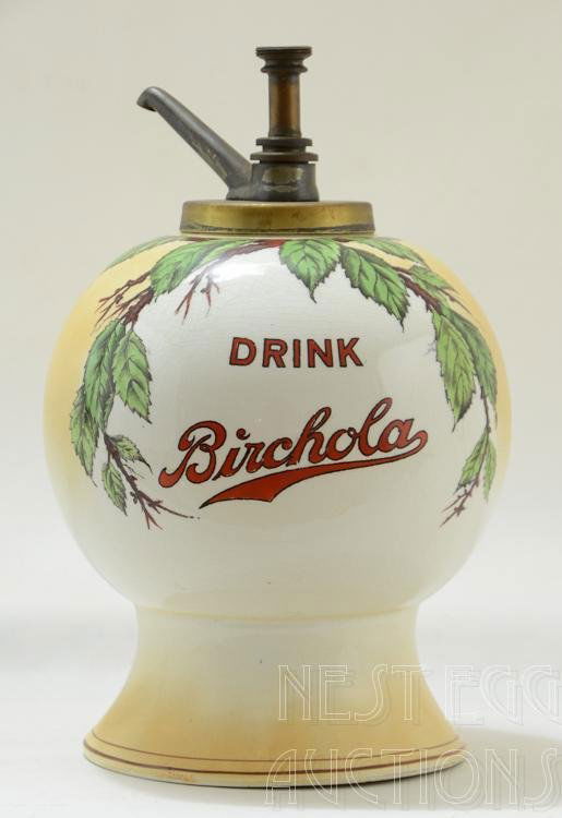 Antique Birchola Soda Syrup Dispenser Lot 128