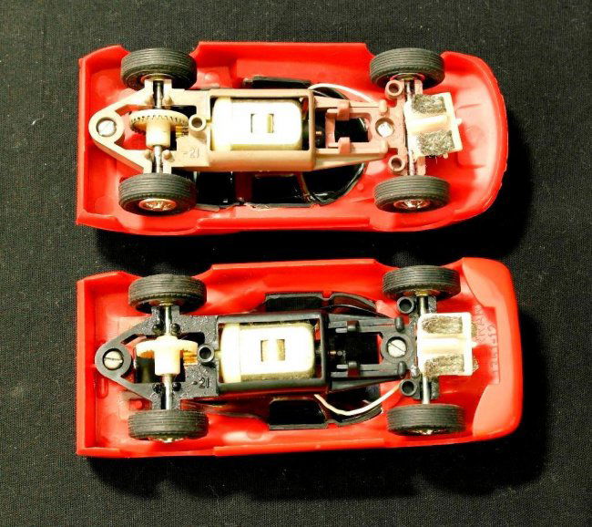 Set of 2 Vintage 1960s Eldon Slot Cars 1/32 Porsche Lot 276