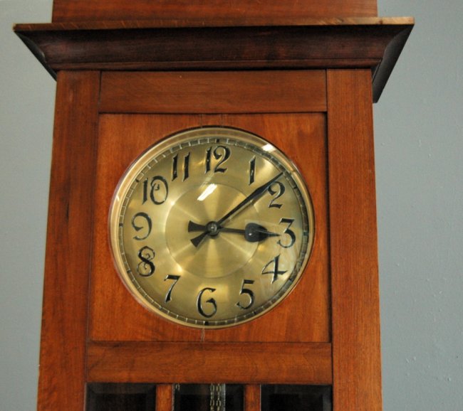 Gustav Becker German Grandfather Clock Lot 49