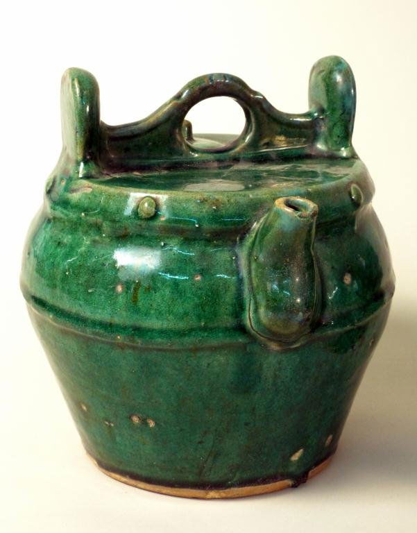 143 Pair of Antique Chinese Ceramic Wine Jugs Lot 143