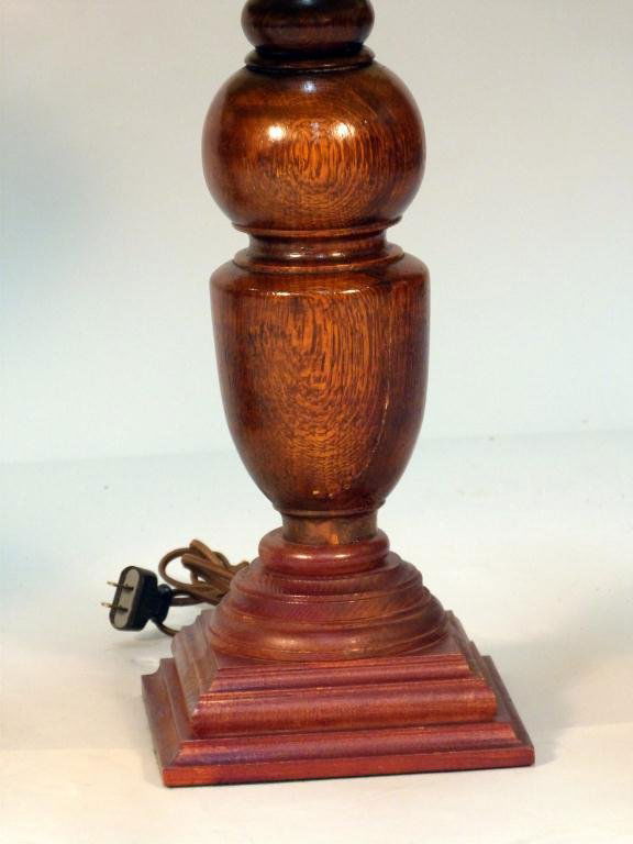 147 Pair Lathe Turned Wood Table Lamps Lot 147