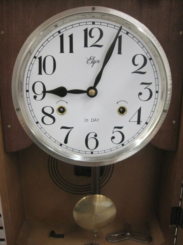 131 Elgin 31 Day Regulator Wall Clock Lot 131