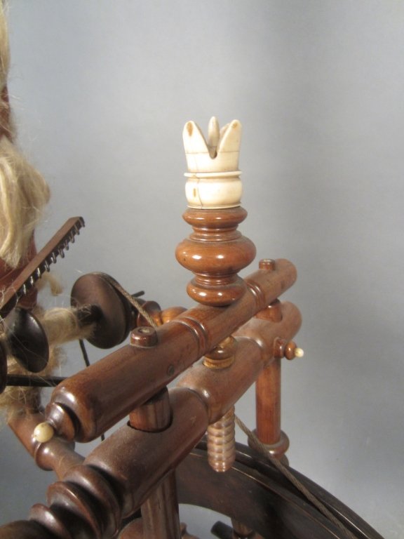 Antique Silk Spinning Wheel Lot 233