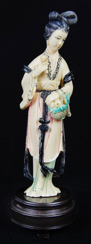 antique real ivory figurines