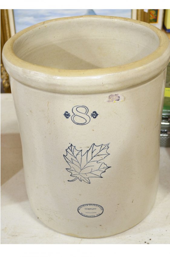 159K 8 Gallon Western Stoneware Co. Crock Monmouth, IL Lot 159K