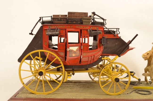 Wells Fargo Stagecoach Franklin Mint 1:16 Model : Lot 121