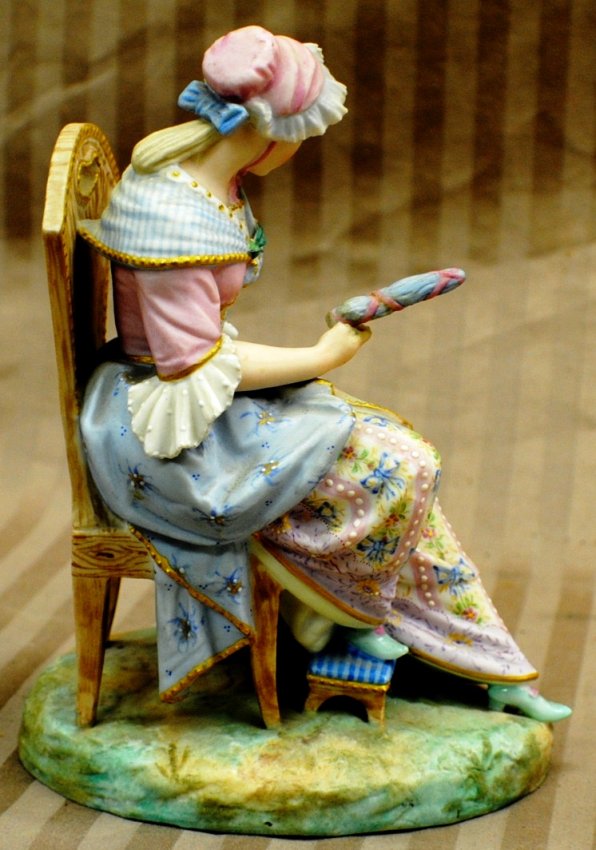 238 Porcelain figurine with green anchor mark, probabl Lot 238