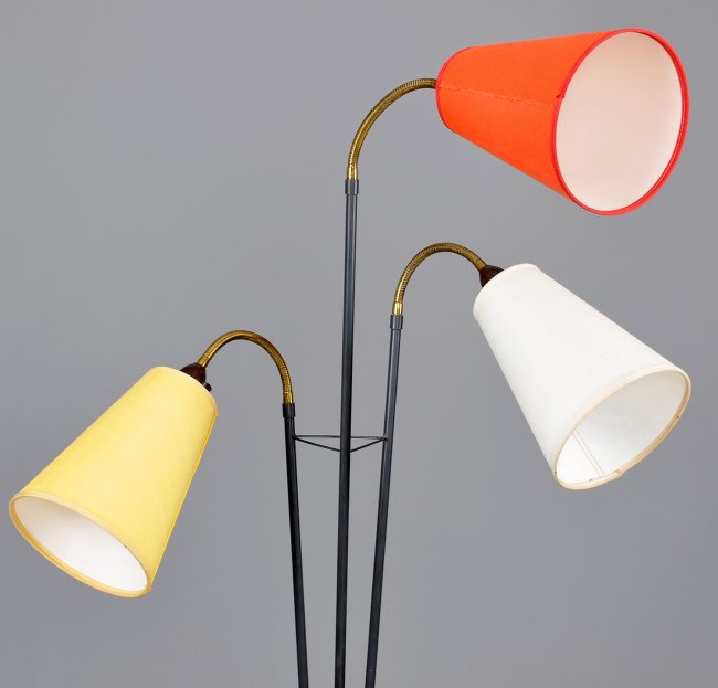 1 GOLVLAMPA, retro 1950 60 tal, Danmark Lot 1 1 GOLVLAMPA, retro 1950 60 tal, Danmark Lot 1