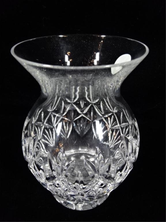 TIFFANY & CO. CRYSTAL VASE, WITH ETCHED TIFFANY MARK, Lot 136