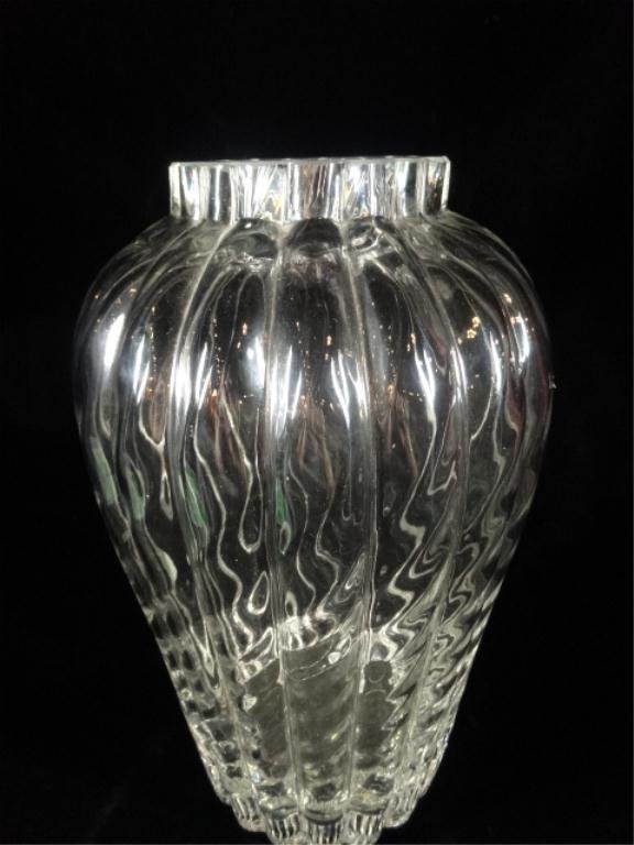 LARGE TIFFANY & CO. CRYSTAL VASE, ETCHED TIFFANY MARK, Lot 40F