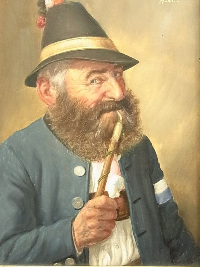 106 Fritz MULLER Original Oil Painting German Bavarian Lot 106