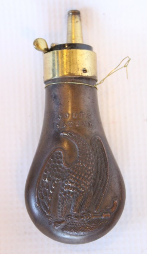 Authentic Colt 1848 Rare Black Powder Flask w others : Lot 253