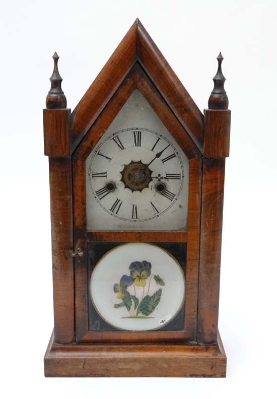 8 day alarm clock : an American ' EN Welch ,Mfg Co, : Lot 265