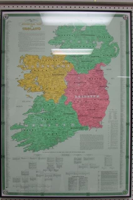 FRAMED ANCESTRAL MAP OF IRELAND 40