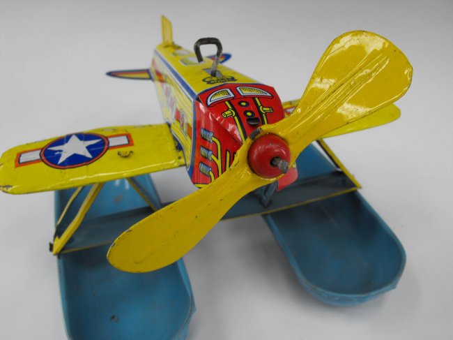 J. CHEIN TIN WIND-UP SEA PLANE : Lot 162