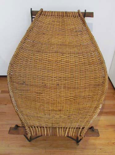 346: Pr. Mid-century Modern Rattan Lounge Chairs : Lot 346