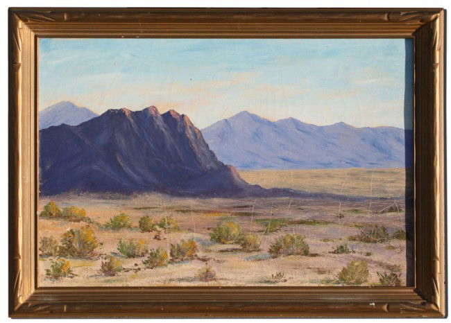 317: CHARLES W. NICHOLSON CALIFORNIA DESERT PAINTING : Lot 317