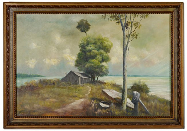 ARLIE GRAY FLORIDA LANDSCAPE PAINTING : Lot 1231