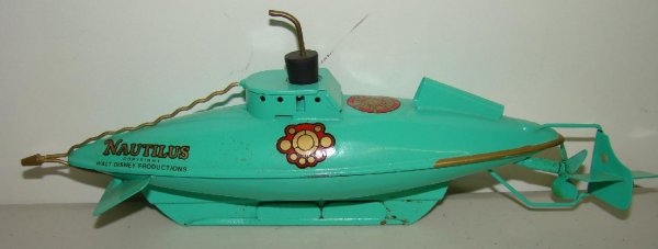 293: SUTCLIFFE WIND-UP DISNEY NAUTILUS SUBMARINE : Lot 293