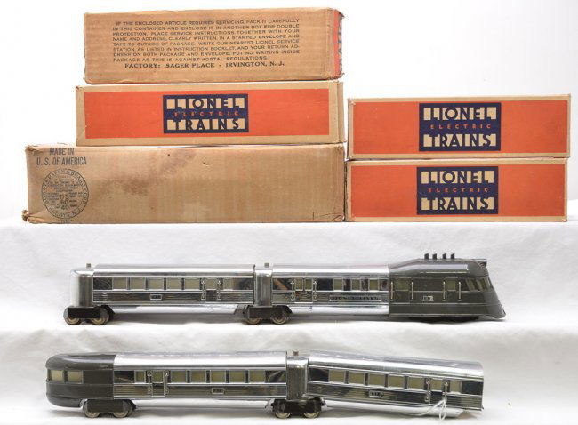 Lionel Flying Yankee Set 276W Chrome Boxed : Lot 2038