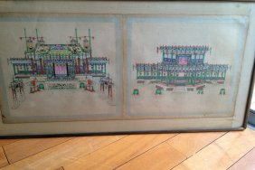 19th Century Chinese Blueprint
