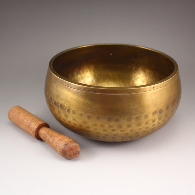 Chinese Brass Buddhism Prayer Bowl : Lot 157