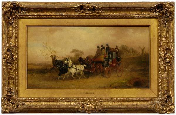 50: Pair paintings by William Shayer, Jr. : Lot 50