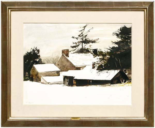 236: Andrew Wyeth watercolor : Lot 236