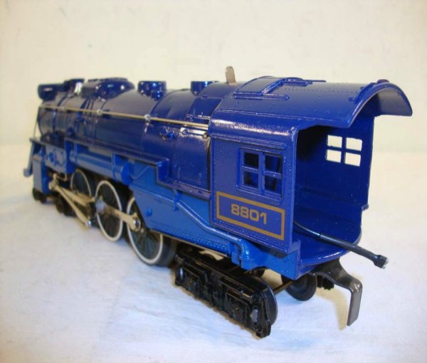 185: ABT: Mint Lionel #8801 Blue Comet Steam Engine & T : Lot 185