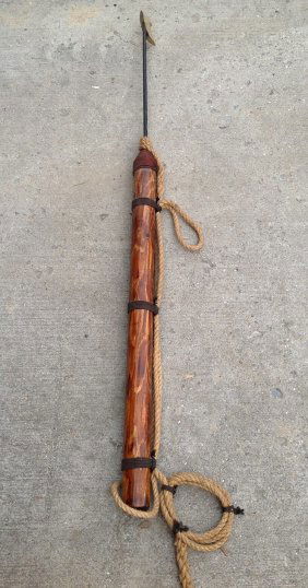 1376: Antique Cast Iron Hay Harpoon Farming Tool : Lot 1376