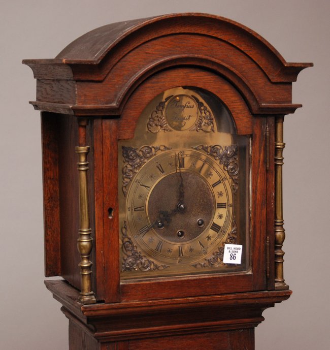 Grandfather clock "Tempus Fugit", small grandmother clo Lot 86