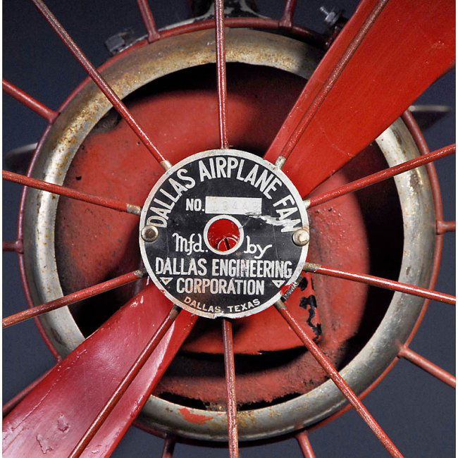 115 Ceiling Fan "Dallas Airplane Fan", c. 1940 Lot 115