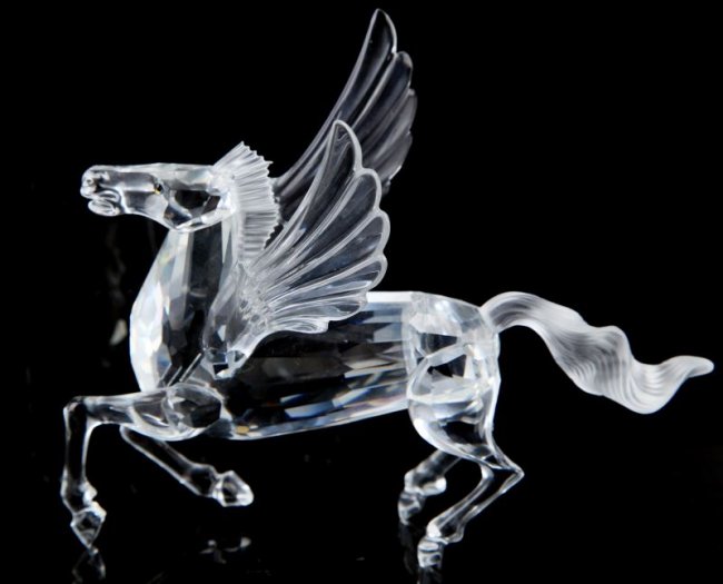 SWAROVSKI CRYSTAL PEGASUS FIGURINE 1998 EDITION Lot 1017