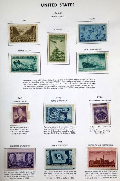 H.E HARRIS UNITED STATES LIBERTY STAMP ALBUM : Lot 1499