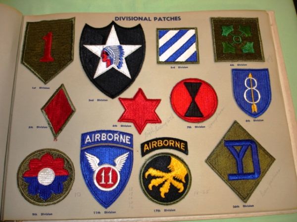 163: Wwii Us Army Complete Insignia Patch Book Rare : Lot 163