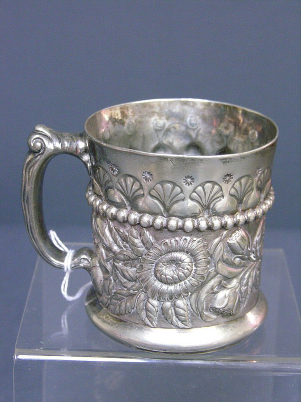 782: DERBY SILVER CO. SHAVING MUG : Lot 782