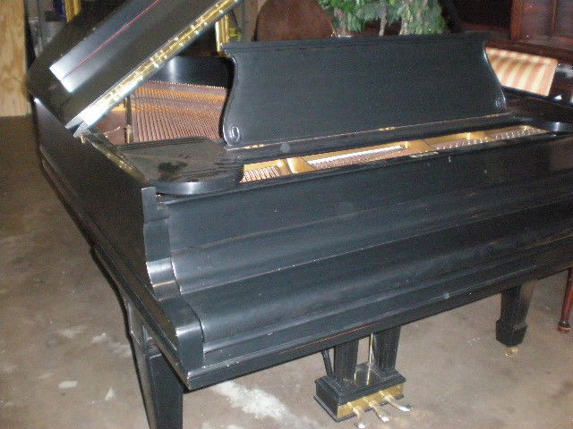 black baby grand piano steinway signed