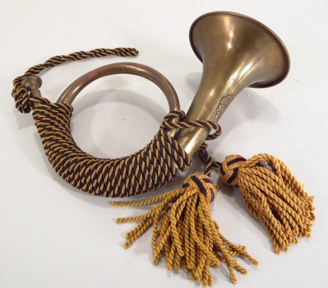 Post Horn, Swiss, 1831, coiled brass : Lot 778