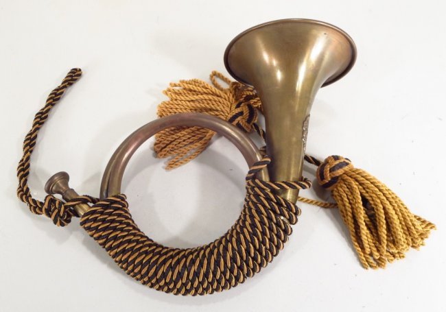 Post Horn, Swiss, 1831, coiled brass : Lot 778