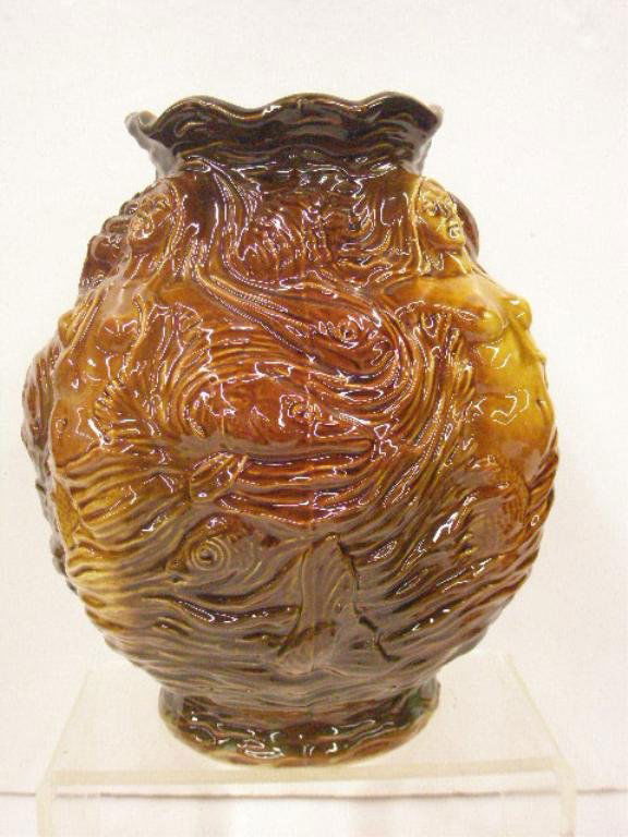 1424 Vance Avon Faience Pottery Vase Lot 1424