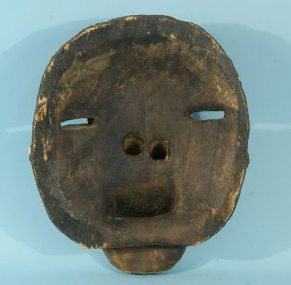 385: WOOD CARVED DECORATIVE PACIFIC ASIAN TRIBAL MASK : Lot 385