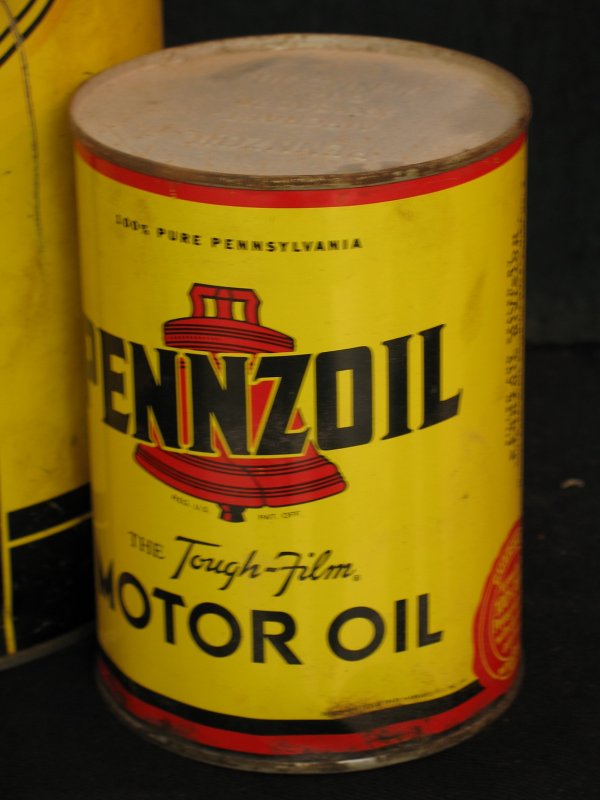 755: VINTAGE PENNZOIL MOTOR OIL CAN PRODUCTS : Lot 755