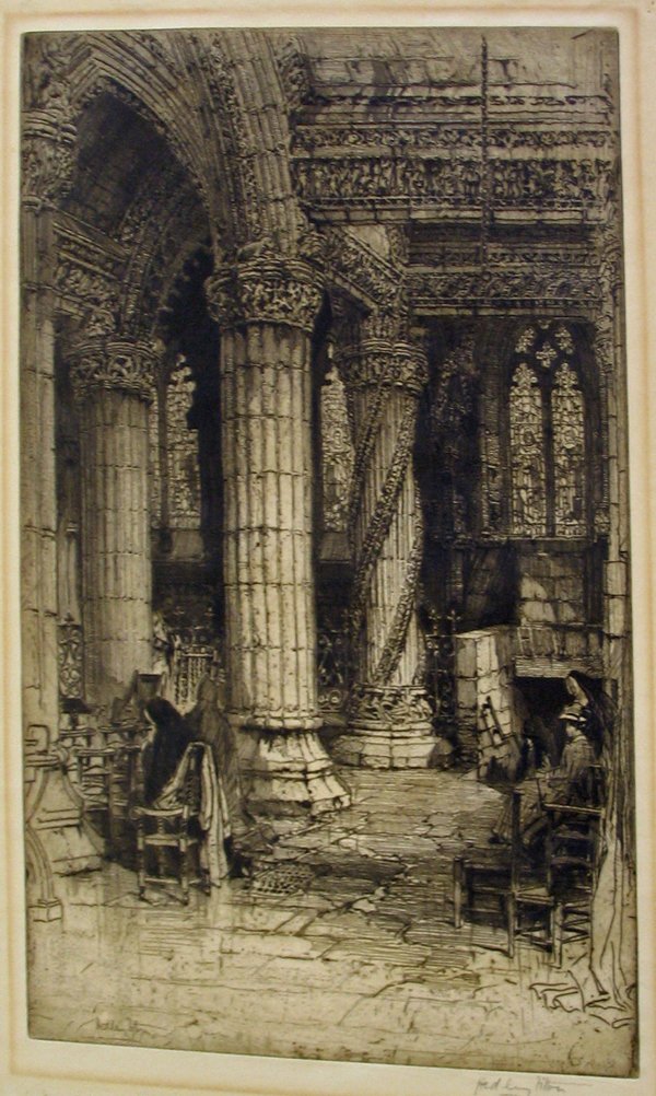 2047 HEDLEY FITTON, (BRITISH 18591929) SIX ETCHINGS. Lot 2047